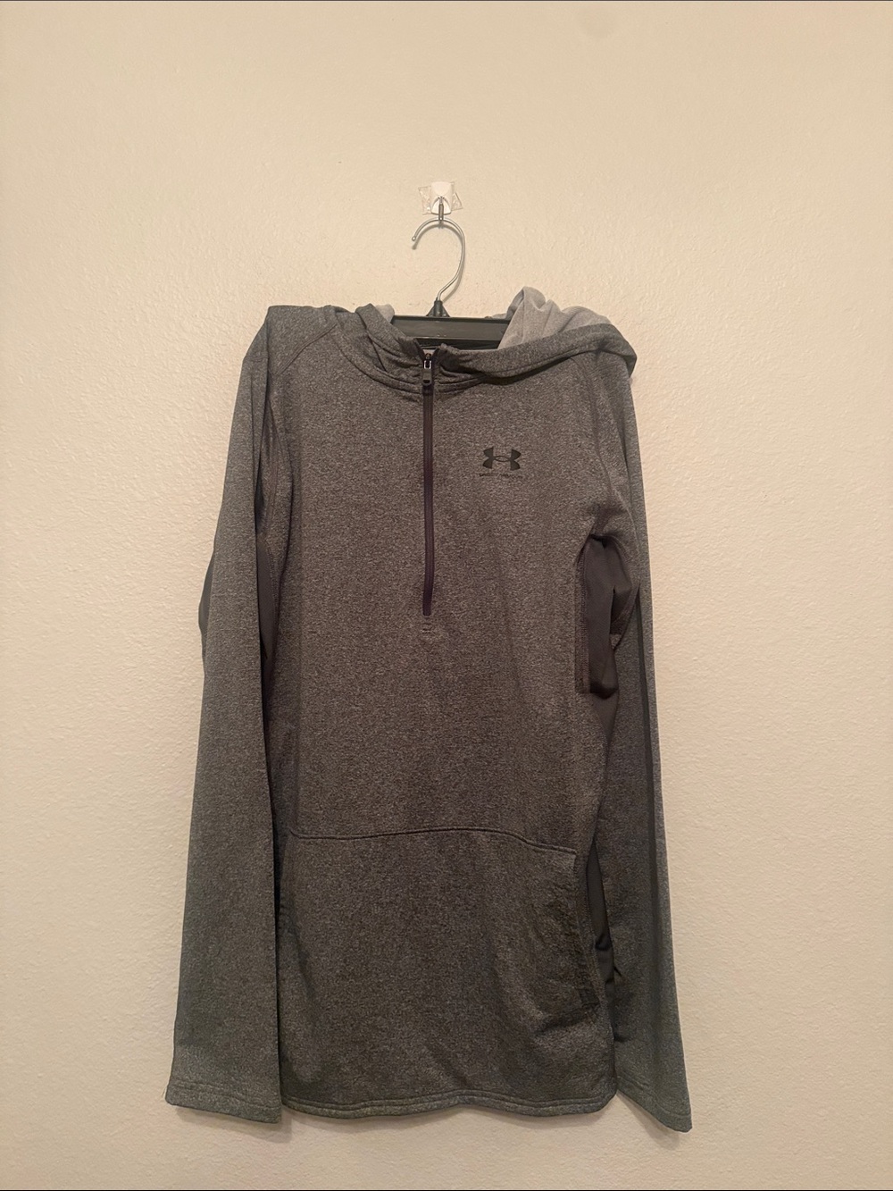 Under Armour Charcoal Gray Quarter-Zip Hoodie
